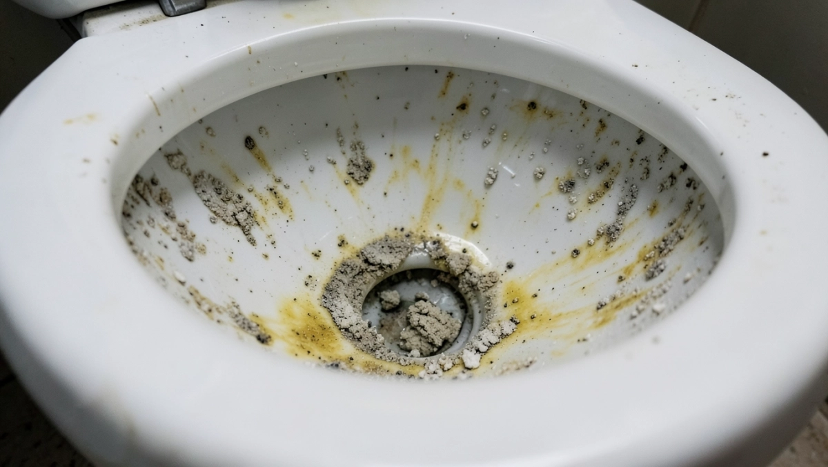 czyszczenie toalety z kamienia