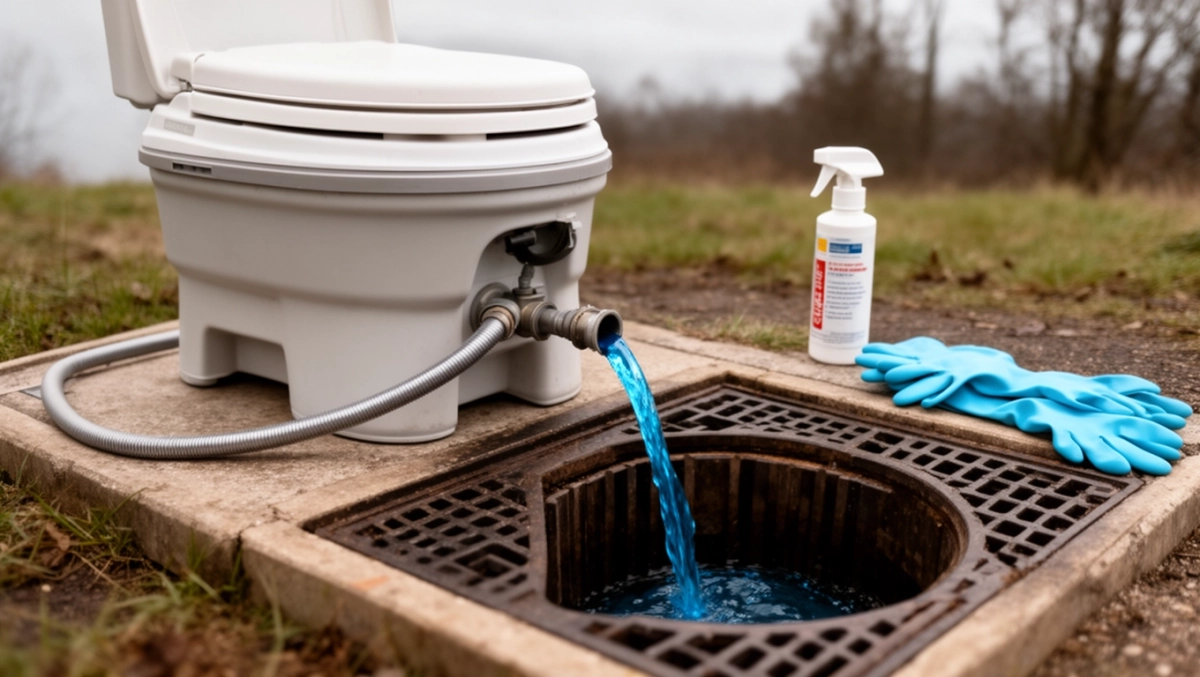 jak opróżnić toaletę turystyczną