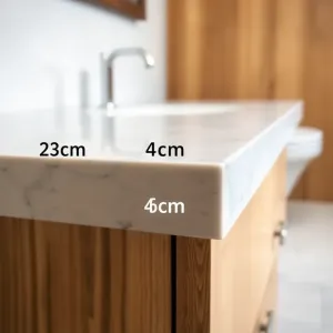 Jaka grubość blatu do łazienki