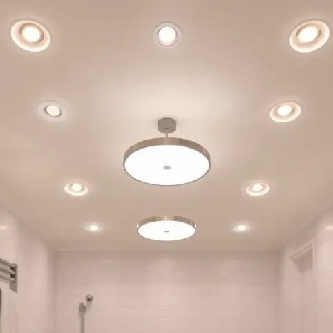 Jakie oświetlenie do łazienki na sufit