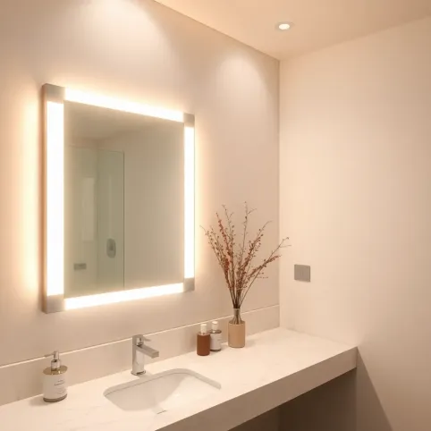 Jakie oświetlenie do łazienki nad lustro