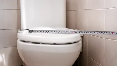 odległość toalety od ściany