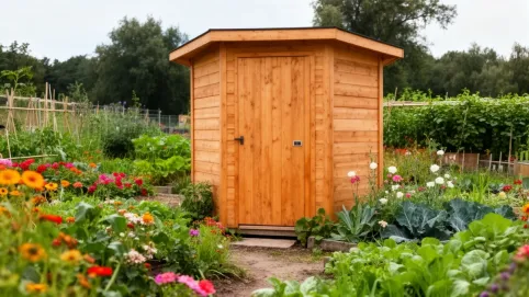 Sucha toaleta na działce