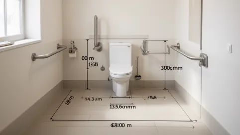 toaleta dla niepełnosprawnych wymiary