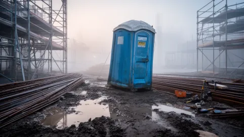 toaleta na budowie