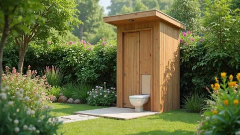 Toaleta na działce bez szamba