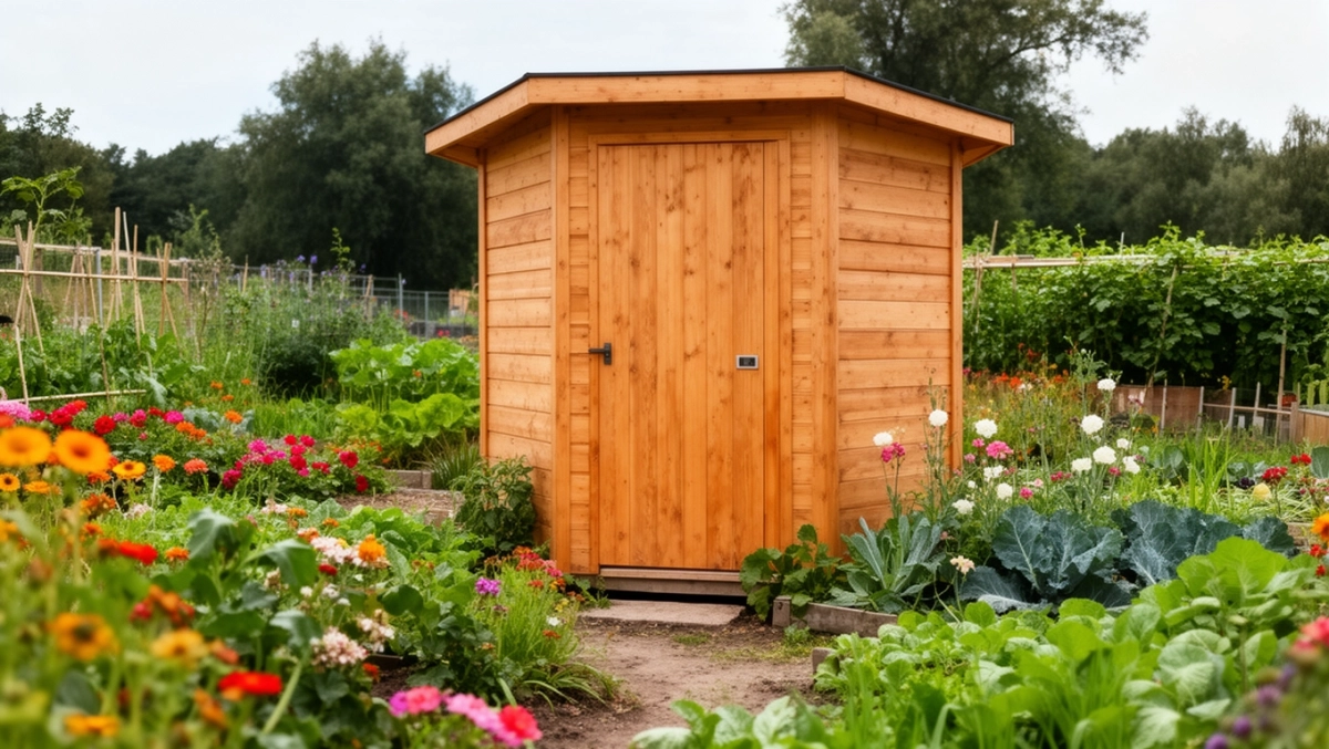 Sucha toaleta na działce