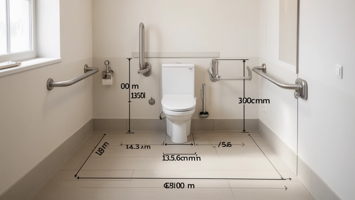 toaleta dla niepełnosprawnych wymiary