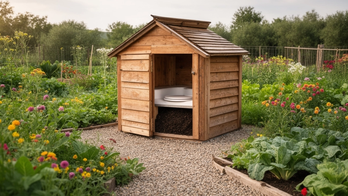 toaleta kompostująca na działkę